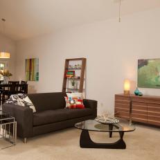 Simple Midcentury Modern Living Room 