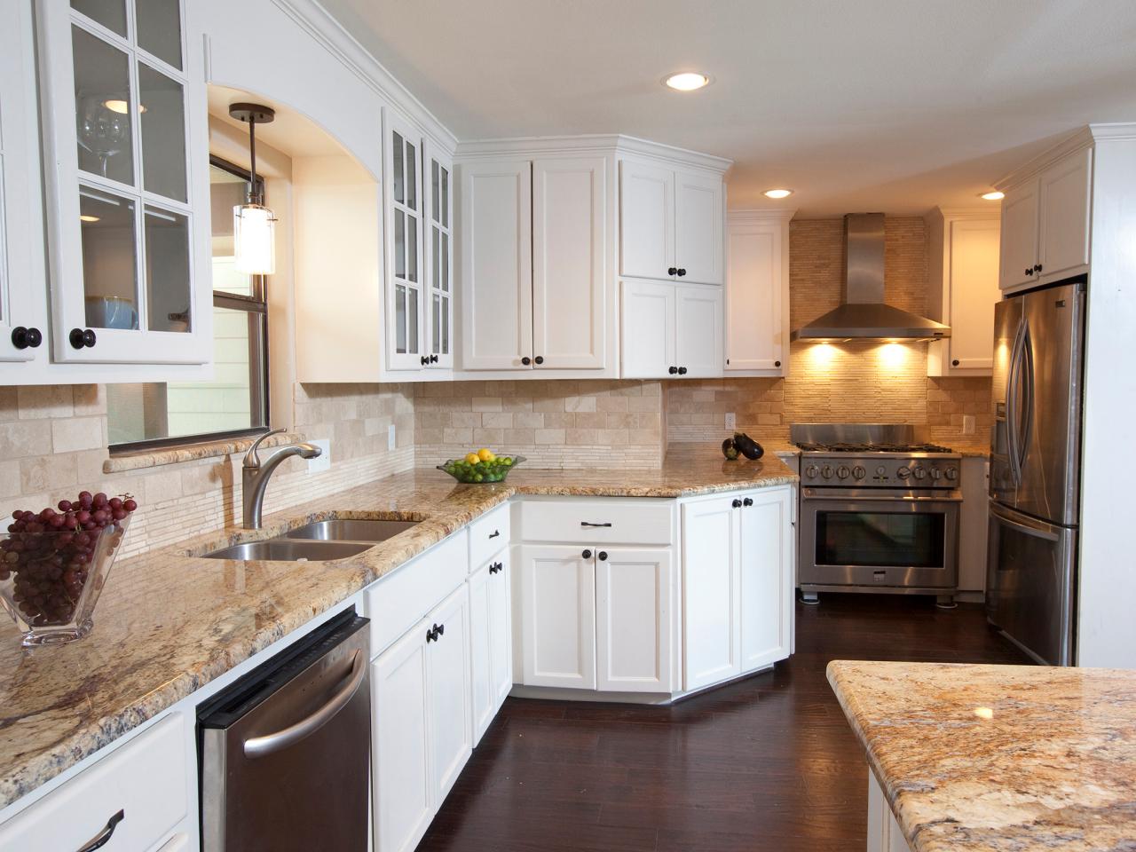 natural stone tile backsplash