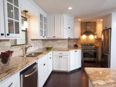 Install a stone backsplash around your countertop for decoration and protection.