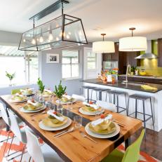Eat-In Kitchen With Large Dining Table