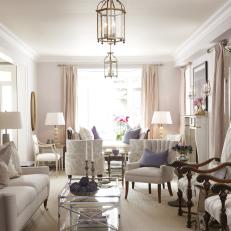 Feminine Living Room With Soft Colors