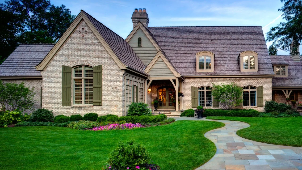 Traditional Brick Cottage With Courtyard Living Space | HGTV, image size:1280x720