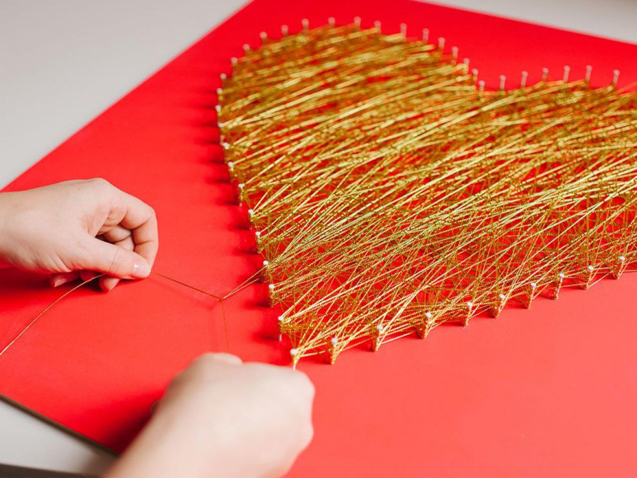 DIY String Art Heart