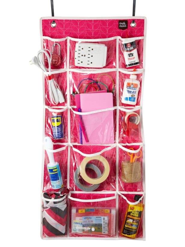 Hot Pink Over-The-Door Organizer