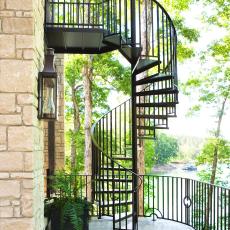 Outdoor Spiral Staircase 