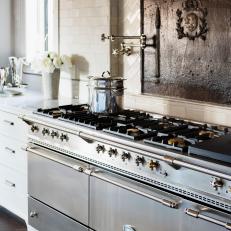 Old World Kitchen With Stainless Gas Range