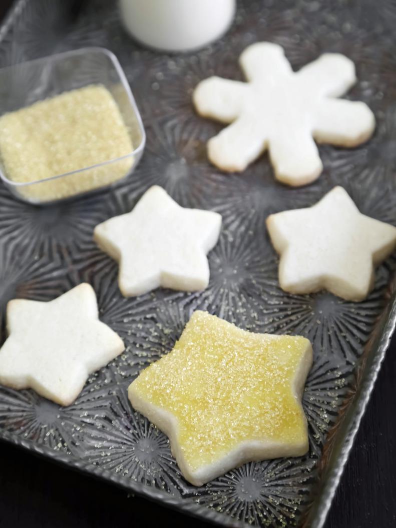 Star-shaped sugar cookies