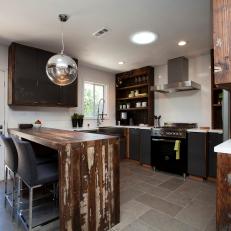 Rustic Kitchen With Reclaimed Wood Cabinets