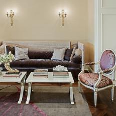 Elegant Living Room Featuring French-Inspired Furniture