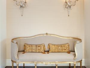 Antique French Settee for Intimate Conversation
