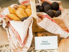 Basket of French Madeleine Cookies