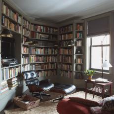 Gray Traditional Library