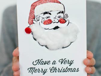 Handmade Santa Card 