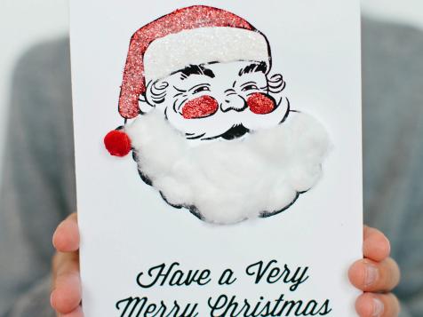 Kids' Craft: Printable Santa Holiday Card