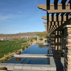 Pergola and Infinity Pool Overlooking Golf Course