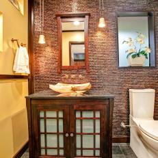 Yellow Bathroom Photos Hgtv Yellow Asian Bathroom With Brown Mosaic Tile Wall