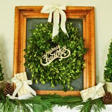 Christmas Boxwood Wreath