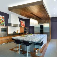 Purple Modern Kitchen Photos Hgtv