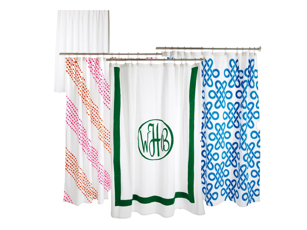 How To Paint Patterns On A Shower Curtain Hgtv