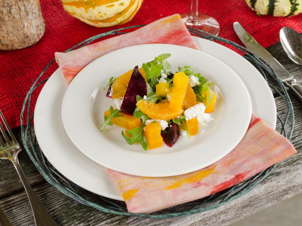 Roasted Beet Salad With Goat Cheese and Arugula