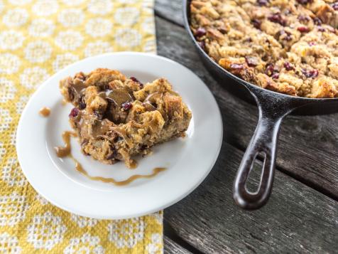 Orange and Cranberry Bread Pudding With Warm Salted Caramel Recipe