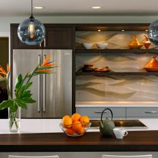 Contemporary Family-Friendly Kitchen With Chic, Functional Island