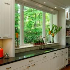 Galley Kitchen with Natural Light