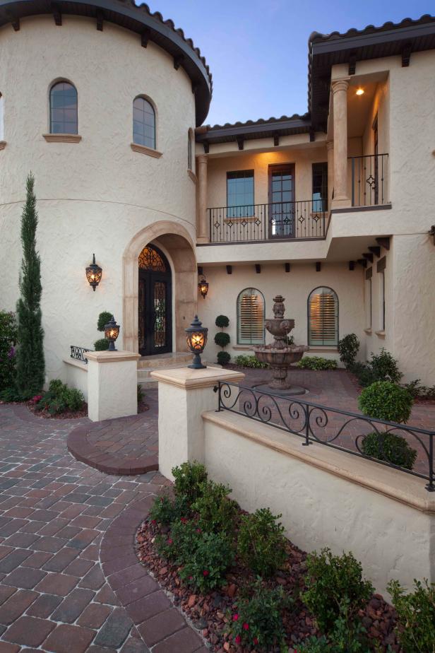 Mediterranean Inspired Courtyard HGTV