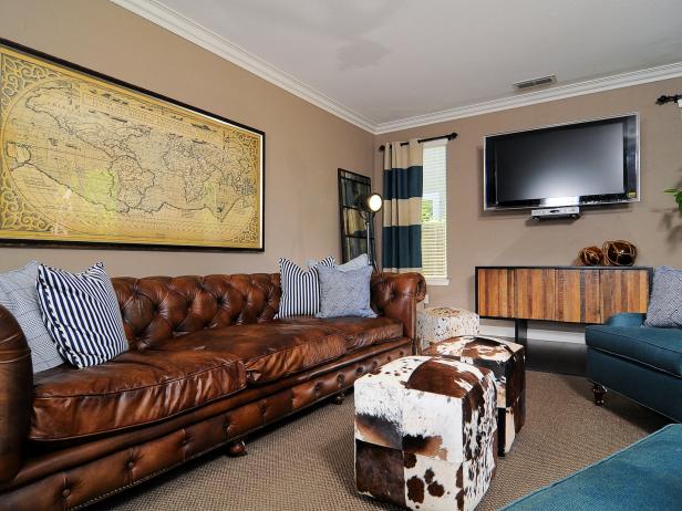 Leather Chesterfield Sofa Anchors Masculine Living Room Leather Chesterfield Sofa Anchors, Masculine Leather Sofa