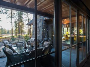 Windows to outdoor dining