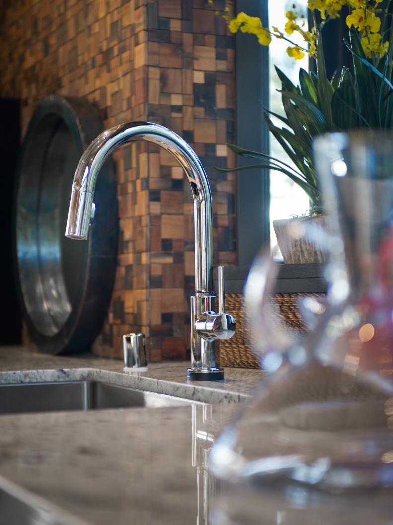 Faucet in Contemporary Kitchen