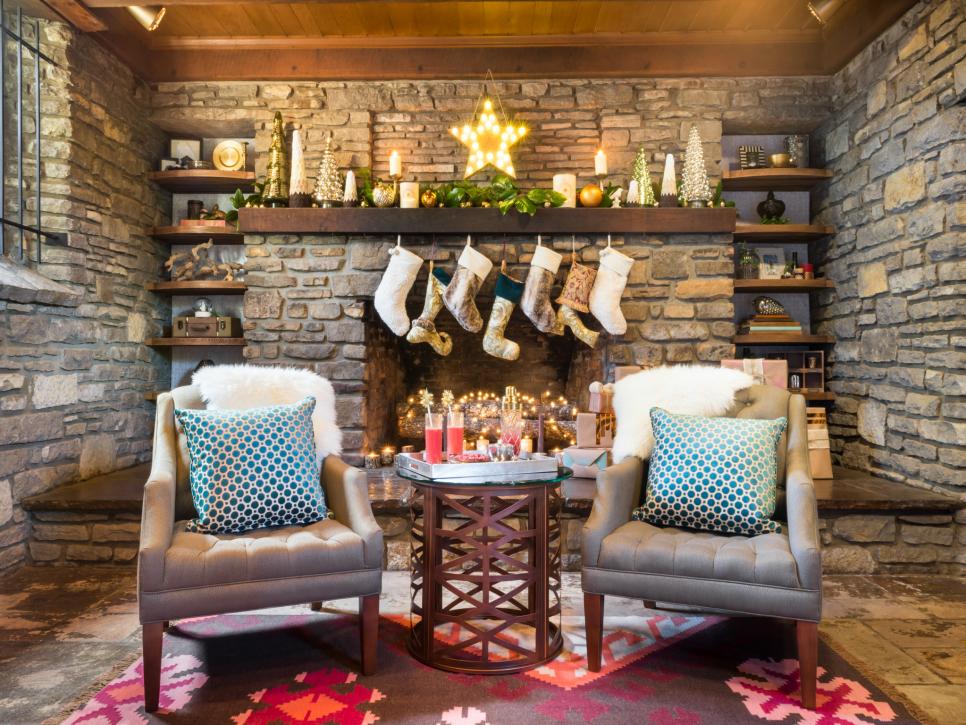 Festive Fireplaces To Inspire Your Holiday Mantle Decorations Hgtv