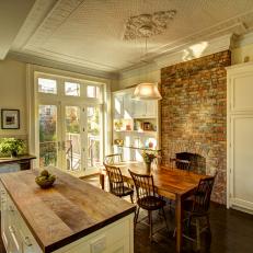 Elegant Country Kitchen and Chimney