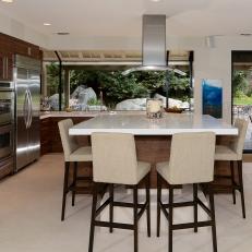 Eat-In Kitchen Counter With Barstools