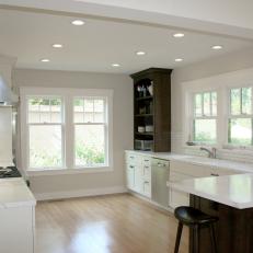 Dated Kitchen Gets Transitional Overhaul