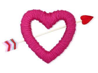 DIY Heart Wreath for Valentine's Day
