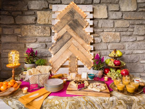 Buffet Table For Your Holiday Party, How To Create Height On A Buffet Table