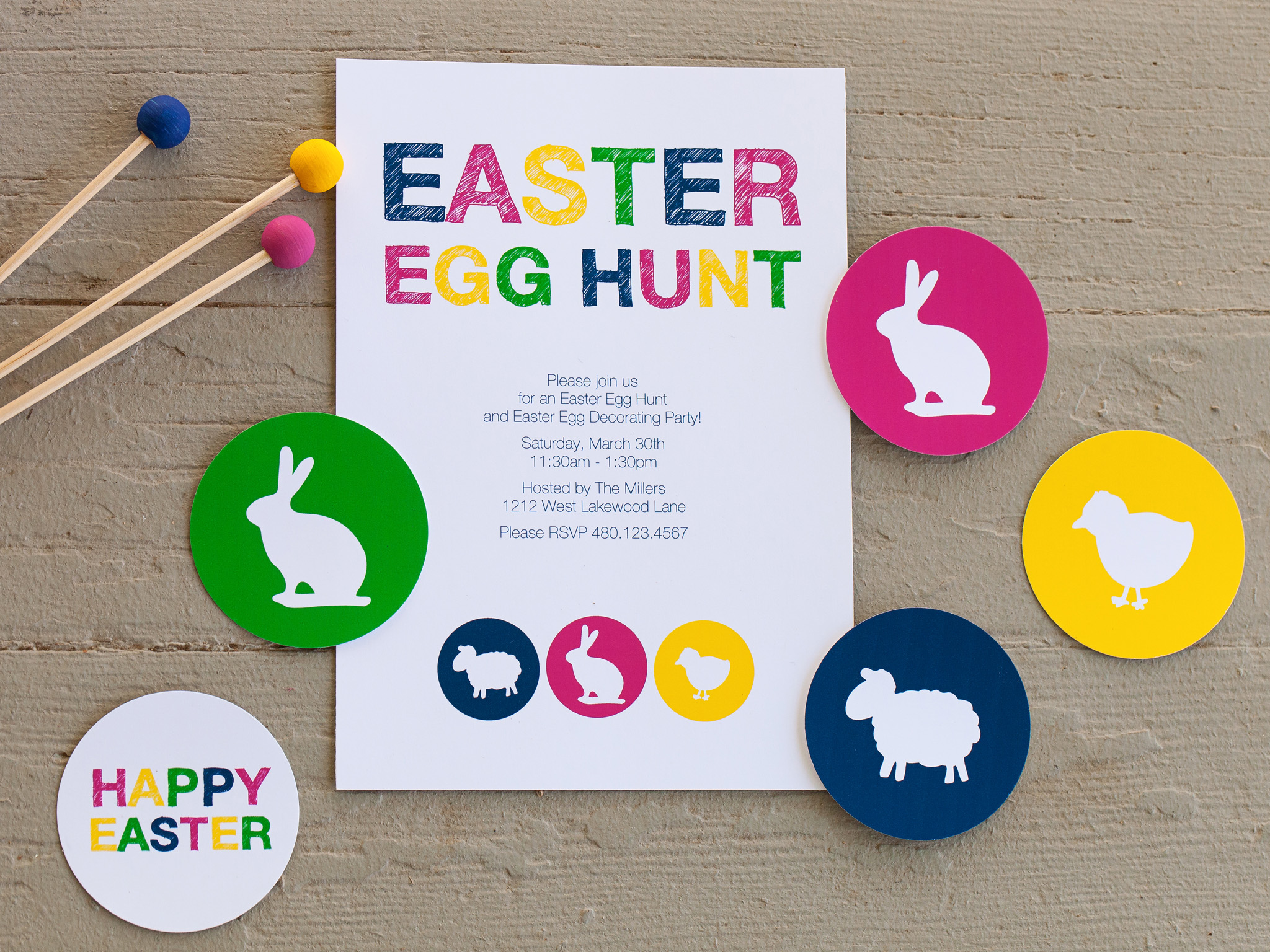 Custom Door Decals Vinyl Stickers Multiple Sizes Happy Easter Egg Hunt Blue Holidays and Occasions Happy Easter Outdoor Luggage & Bumper Stickers for Cars Blue 20X14Inches Set of 10