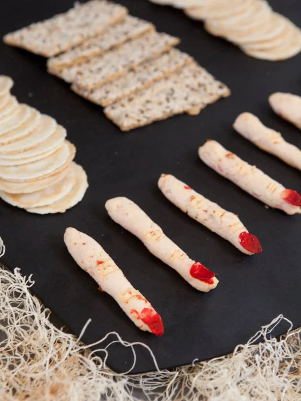 Goat Cheese Fingers and Crackers