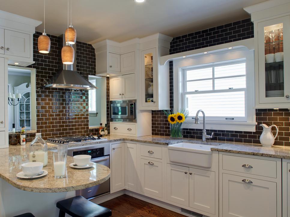 ceramic tile backsplashes: pictures, ideas & tips from hgtv