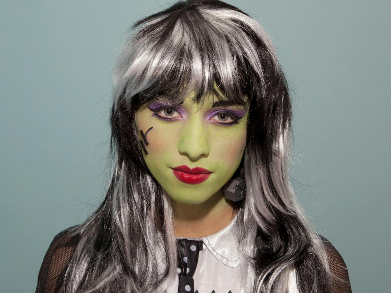 Kid's Halloween Makeup Tutorial: Frankenstein's Daughter | HGTV