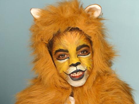 Kid's Halloween Makeup Tutorial: Lion