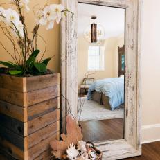 Eclectic Bedroom Mirror With Casual, Coastal Decor