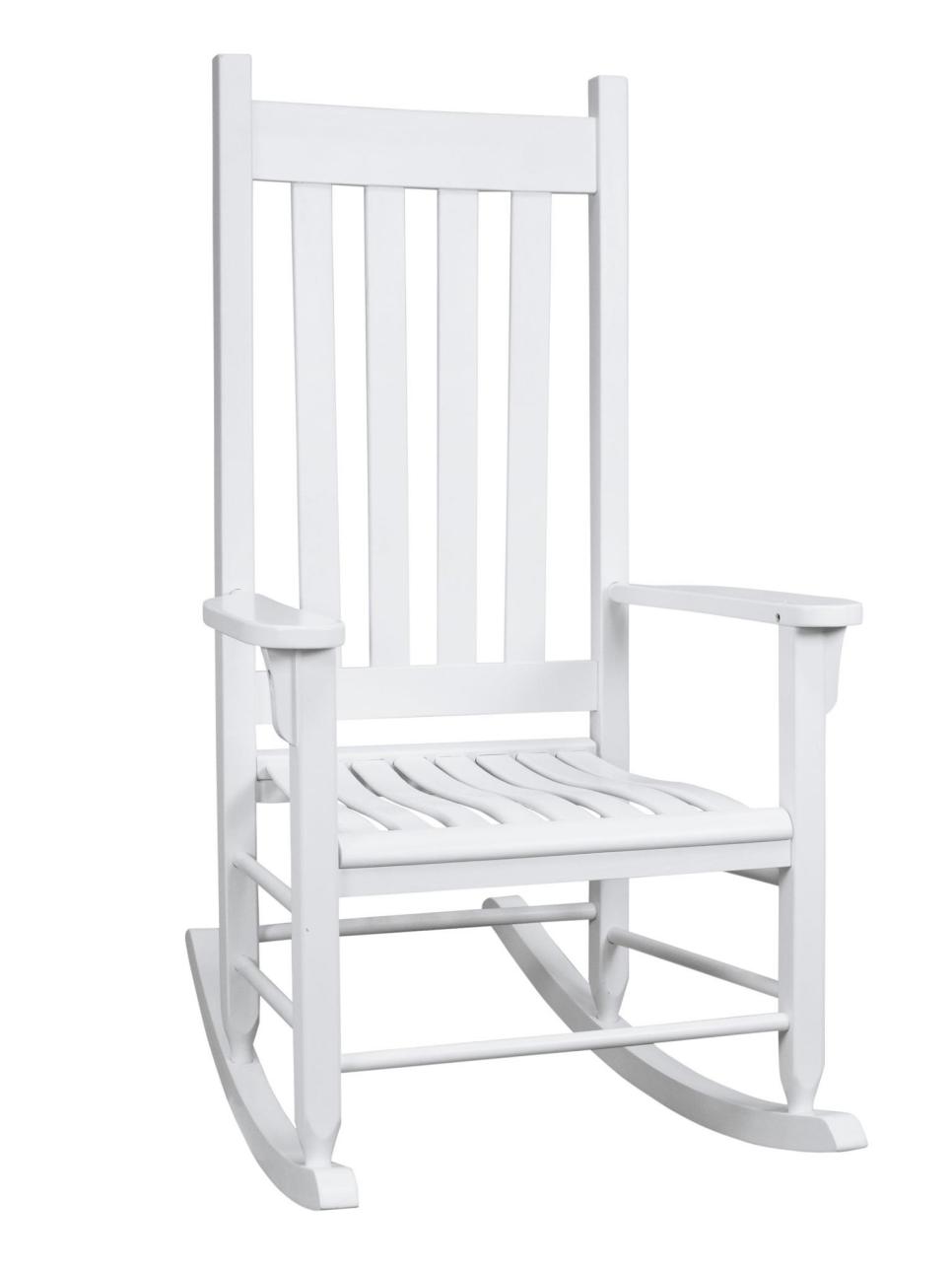 White Wooden Rocking Chair HGTV