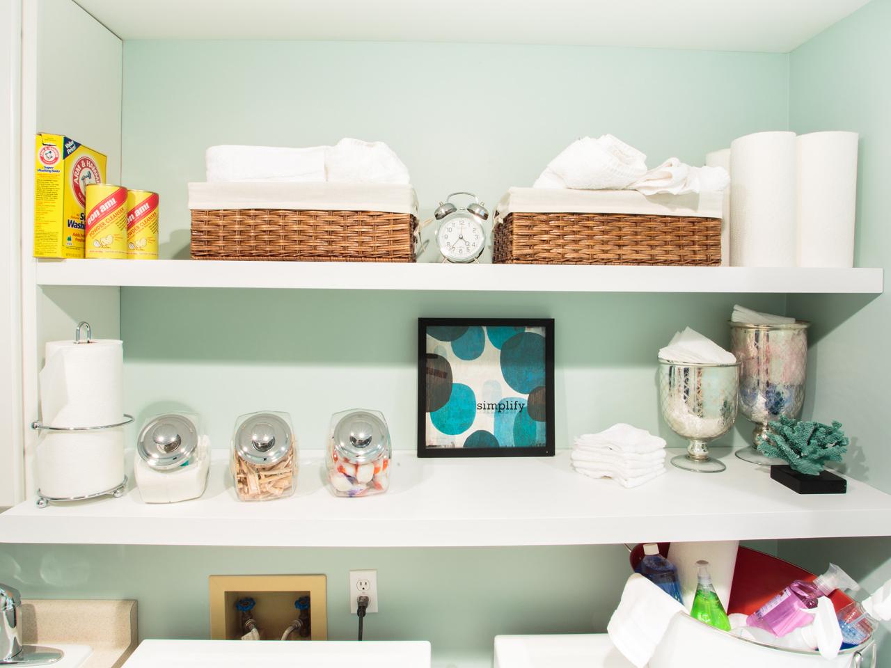 10 Clever Storage Ideas for Your Tiny Laundry Room | HGTV's Decorating