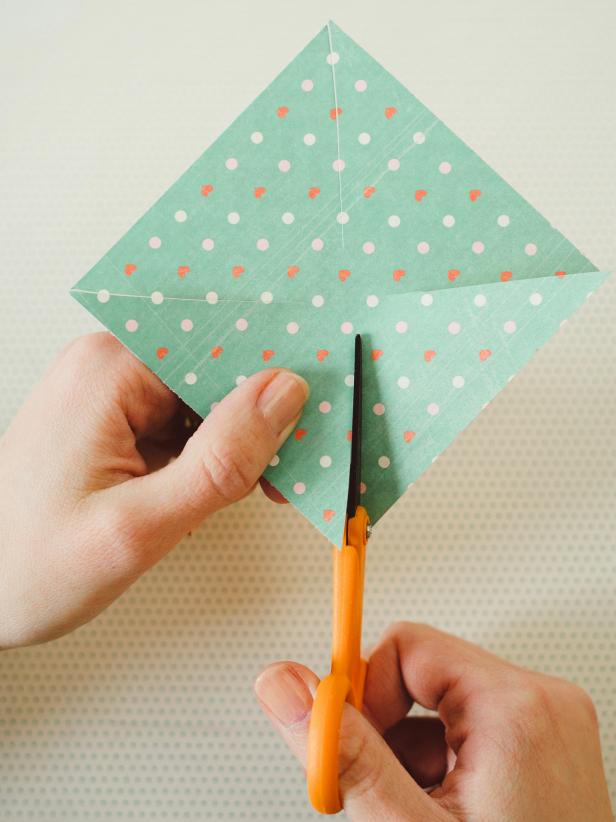 Cutting Paper Pinwheel