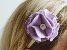 Kids' Craft: Purple Rose Headband