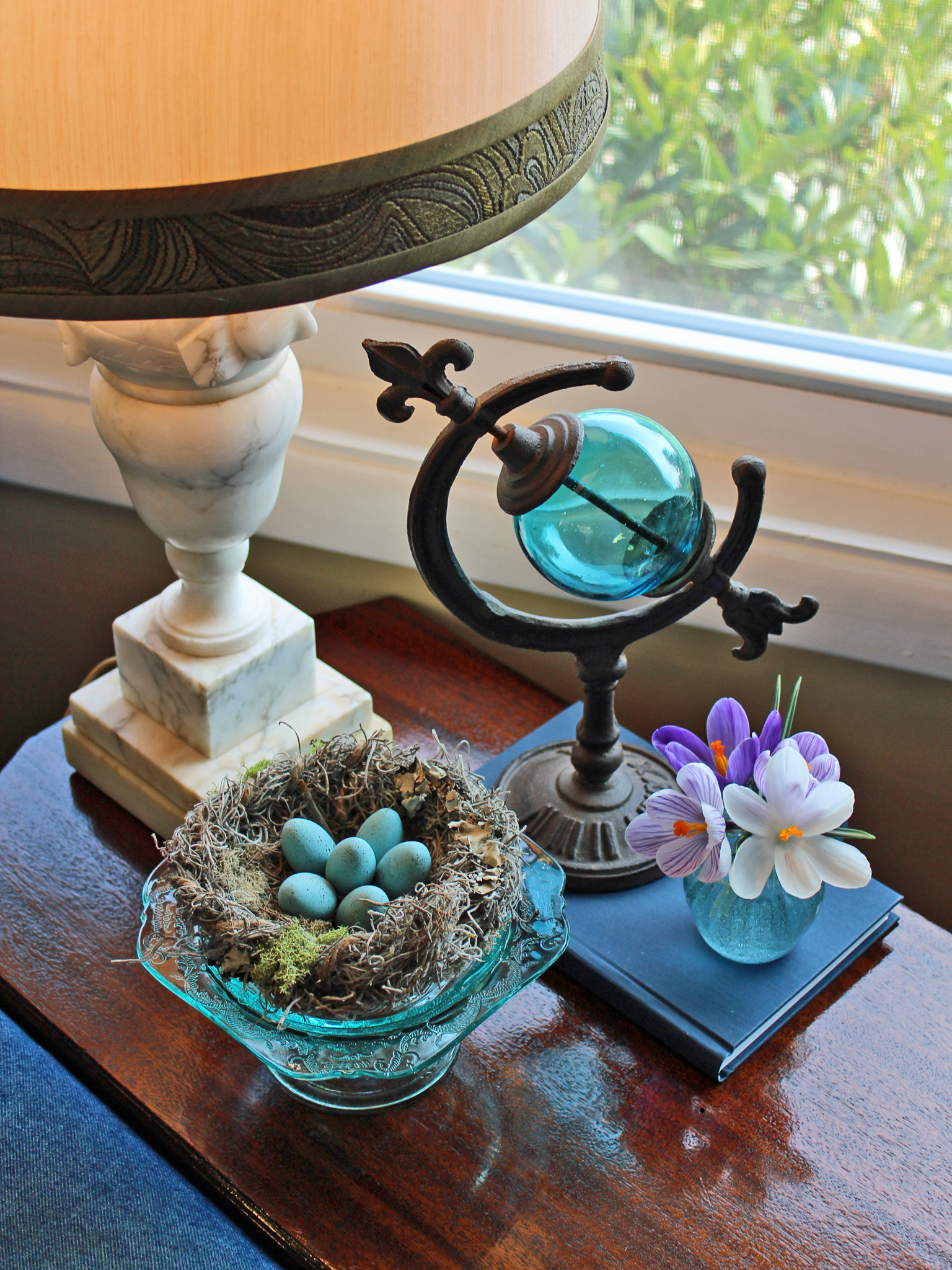 2Set Realistic Feathered Birds with Nest Birds Egg Gift Craft Artificial L2Q9 