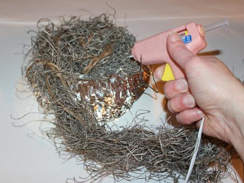 DIY tutorial for a Spring Nest with handmade Robins Eggs using