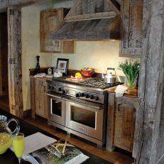 kitchen barn wood cabinets